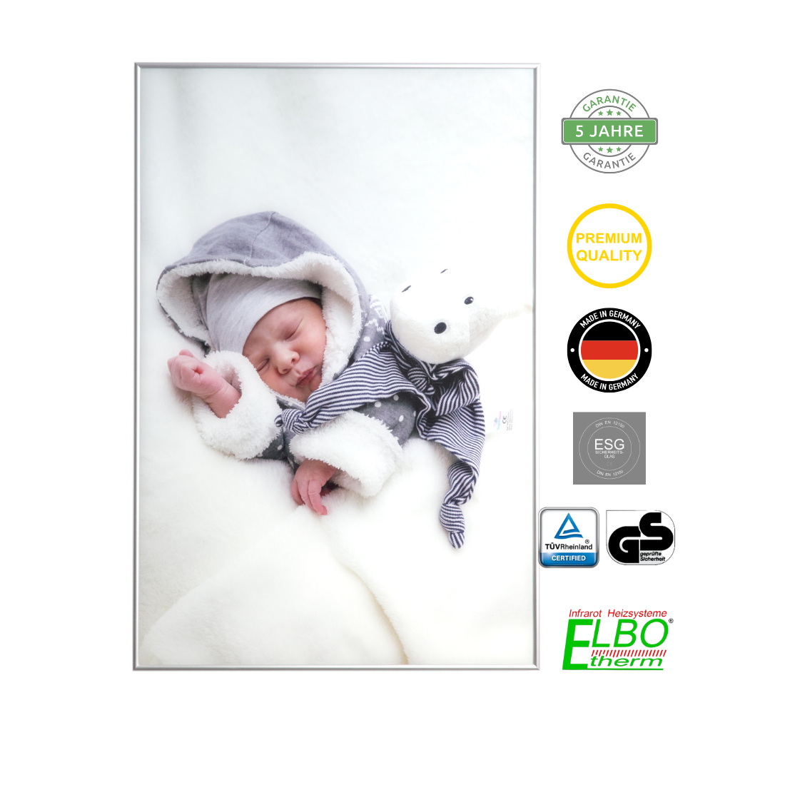 Infrarot Glasbildheizung |400 - 800 W|Wunschmotiv Infrarot Glasbildheizung |400 - 800 W|Wunschmotiv