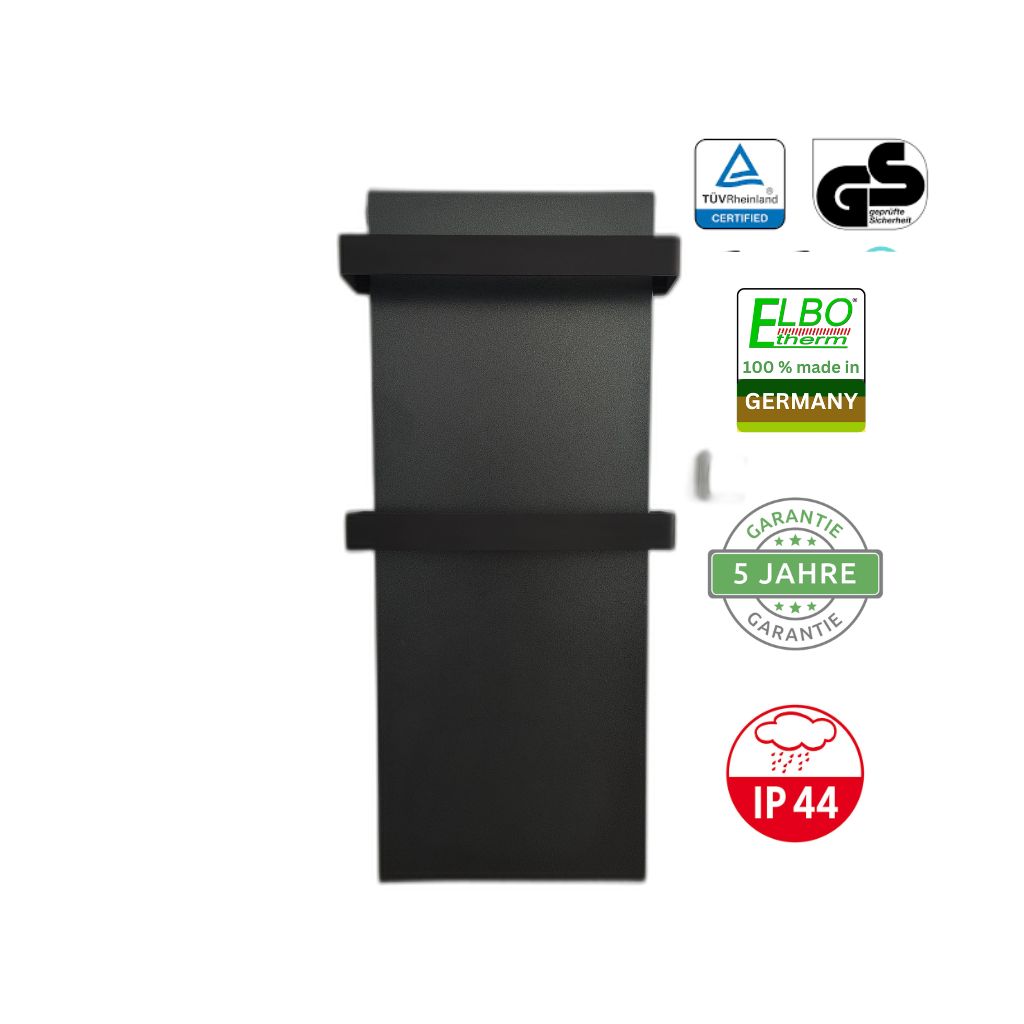 Infrarot-Handtuchheizung-Schwarzmatt-Elbo-therm Infrarot-Handtuchheizung-Schwarzmatt-Elbo-therm