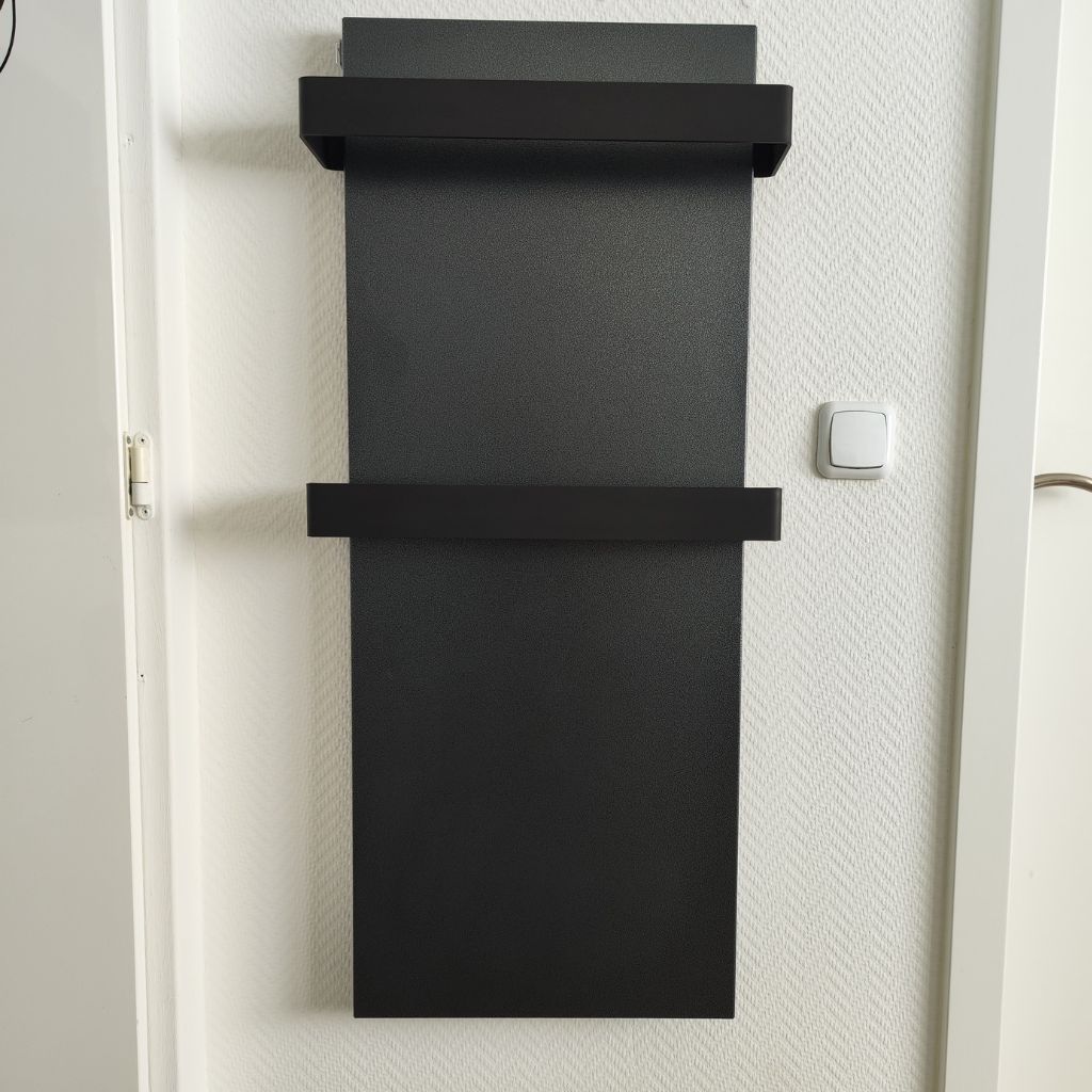 Infrarot Handtuchheizung Schwarzmatt