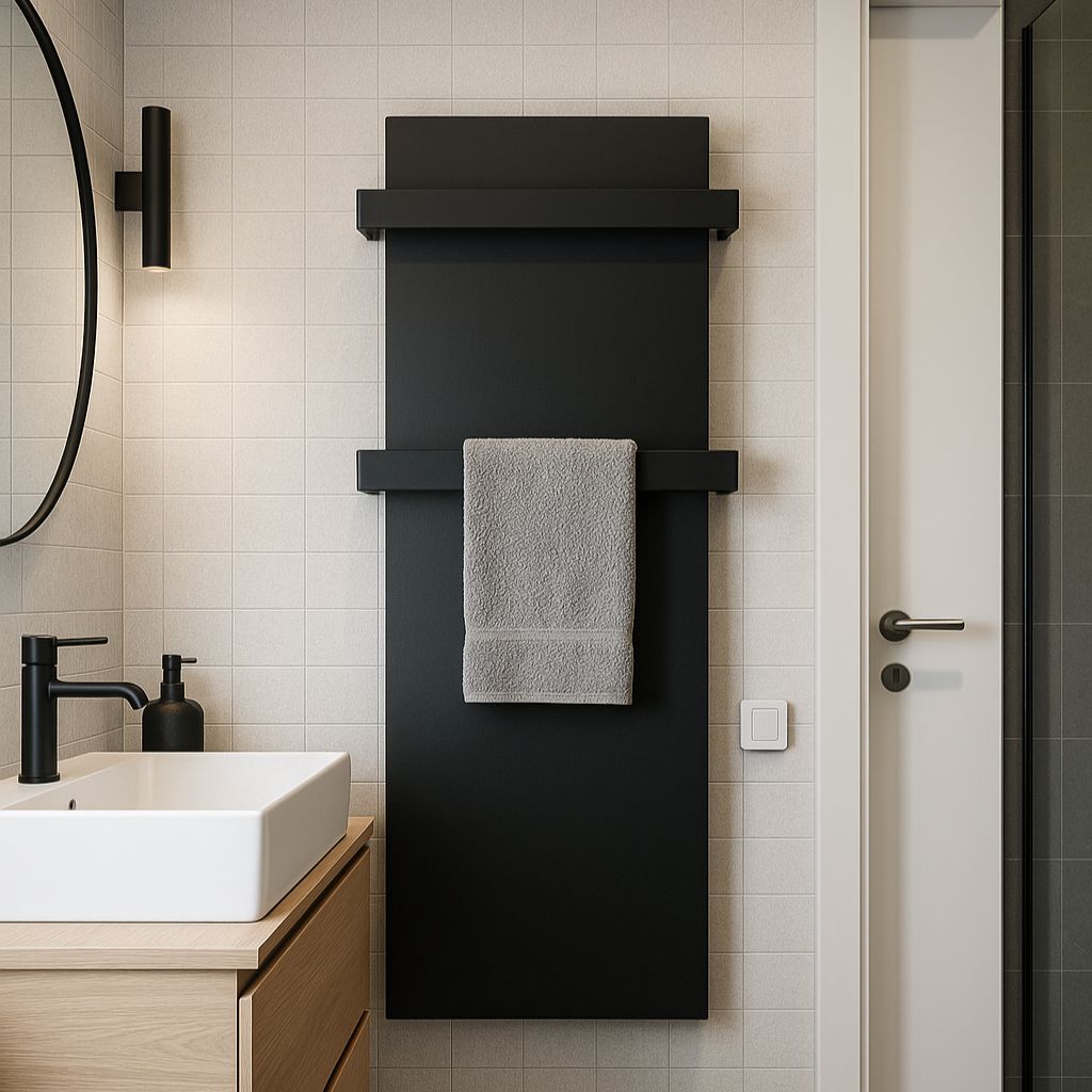 infrarot handtuchheizung elbo-therm schwarzmatt infrarot handtuchheizung elbo-therm schwarz