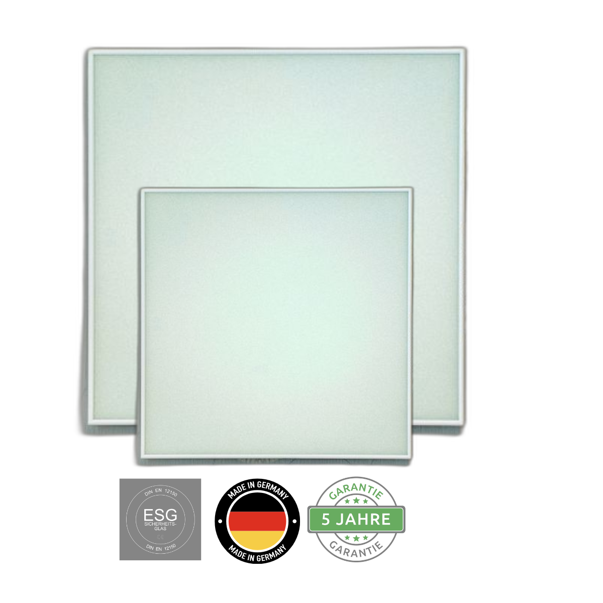 Infrarot Glasheizung 200 - 800 Watt | Alurahmen Infrarot Glasheizung 200 - 800 Watt | Alurahmen