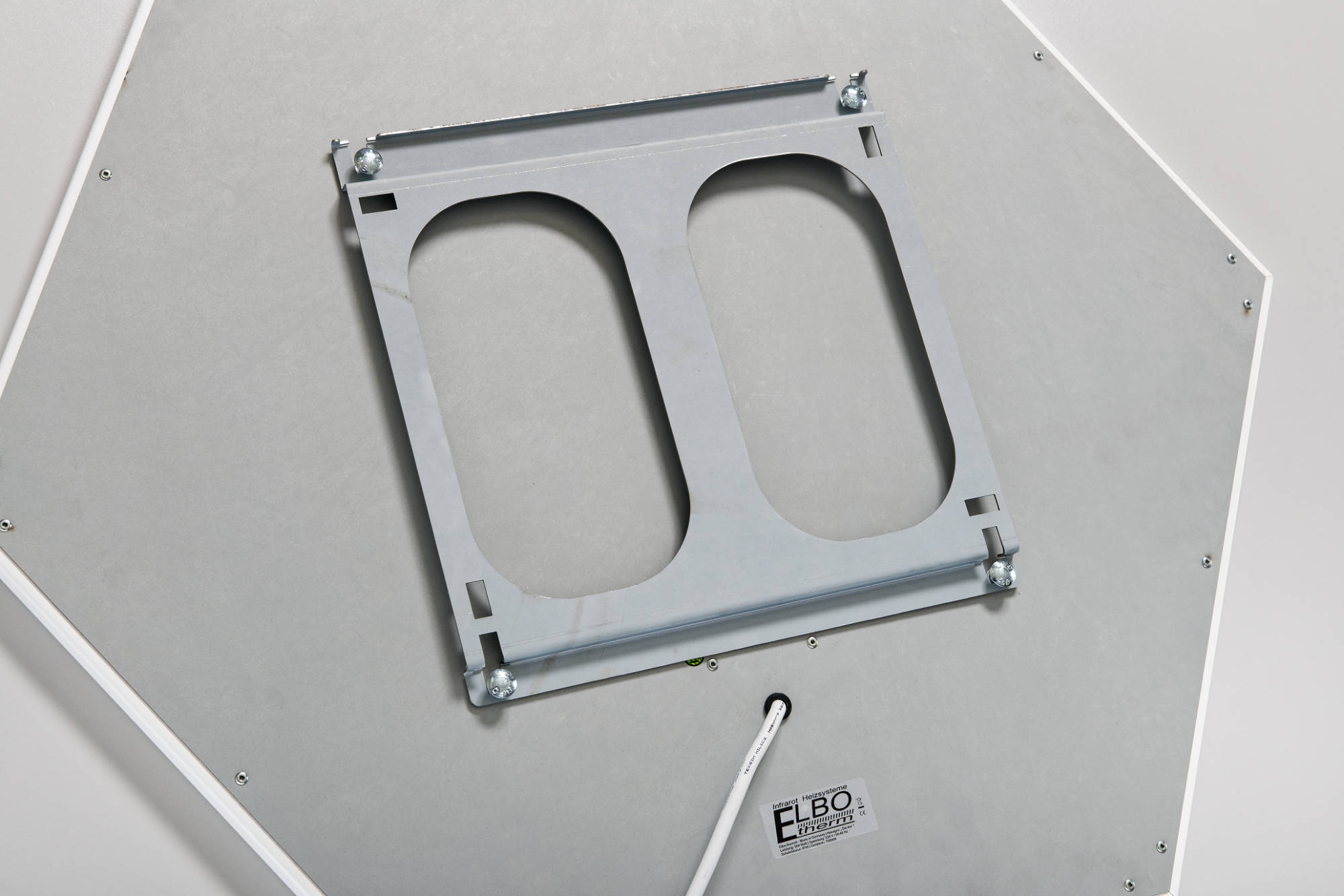 Infrarotheizung Hexagon Rueckwand